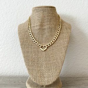 NEW | choker chain necklace with heart pendant